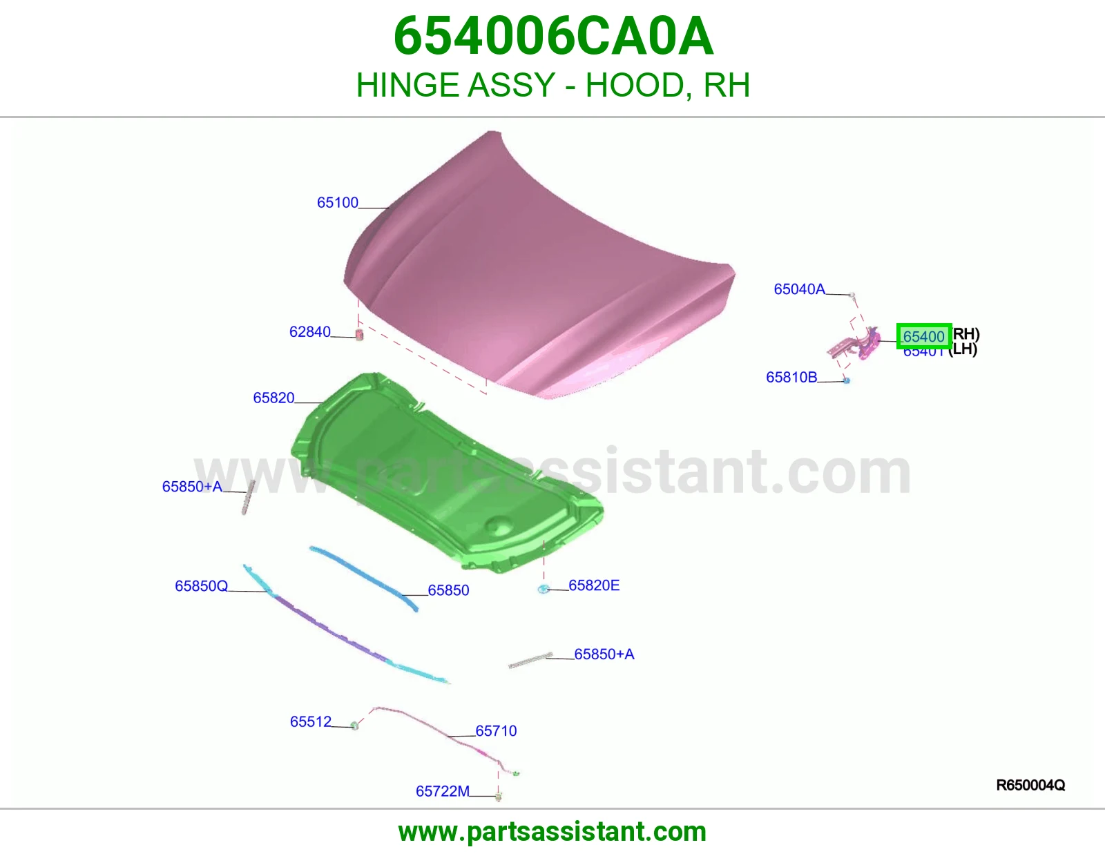 مفصله كبوت يمين 654006CA0A
