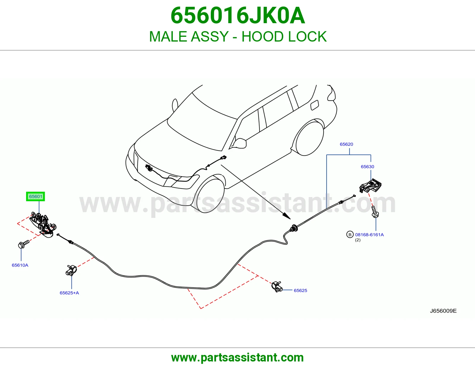 قفل كبوت 656016JK0A
