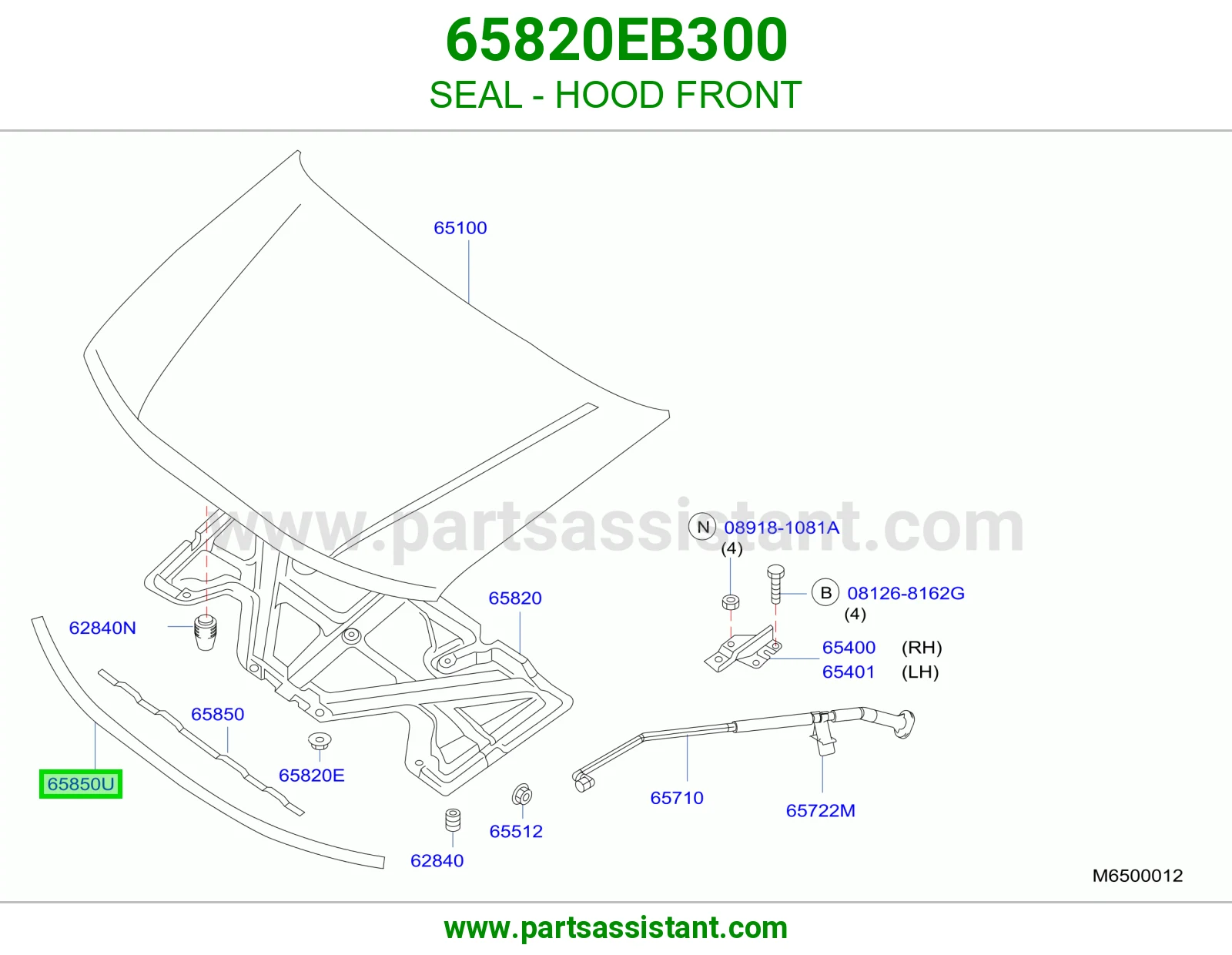 جلدة كبوت أمامي 65820EB300