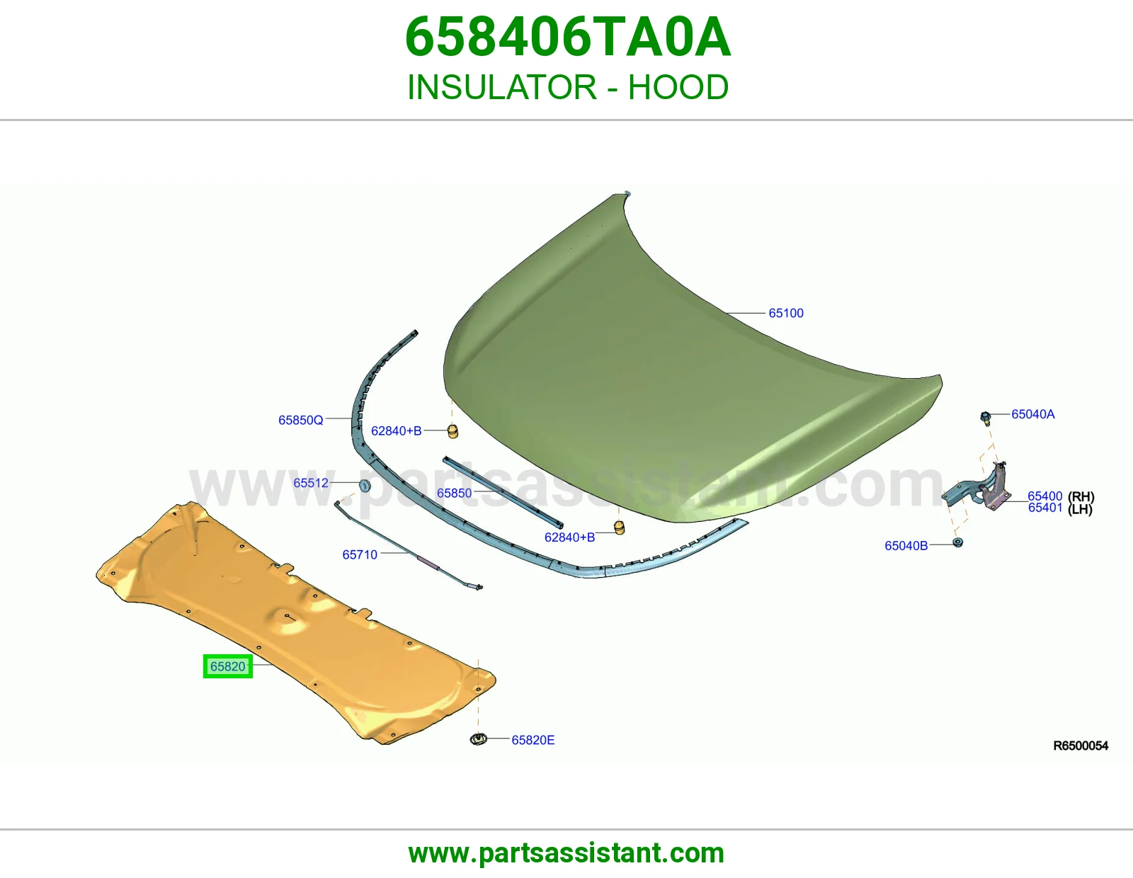 بطانه كبوت 658406TA0A