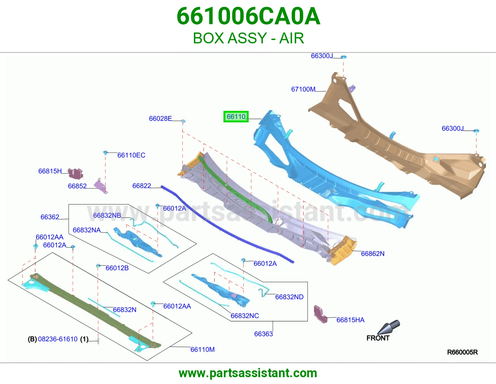 علبة هواء كاملة 661006CA0A