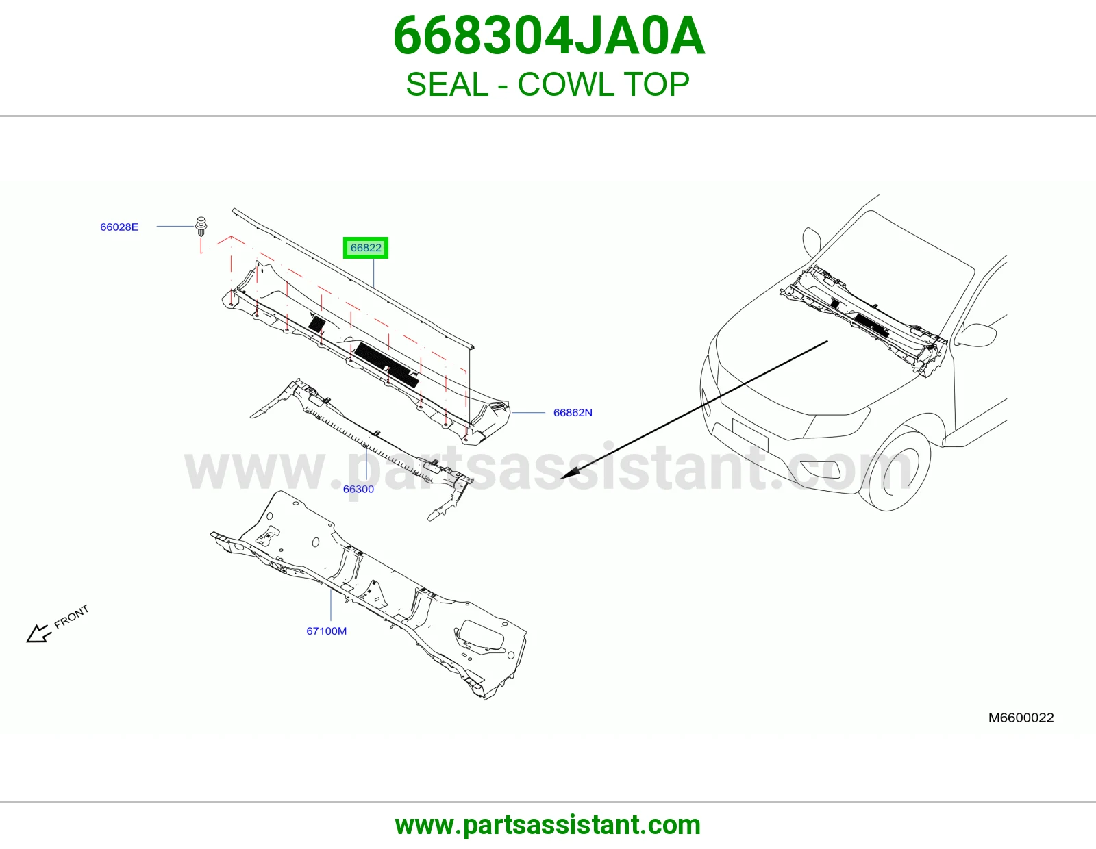 جلدة شبك مساحات 668304JA0A