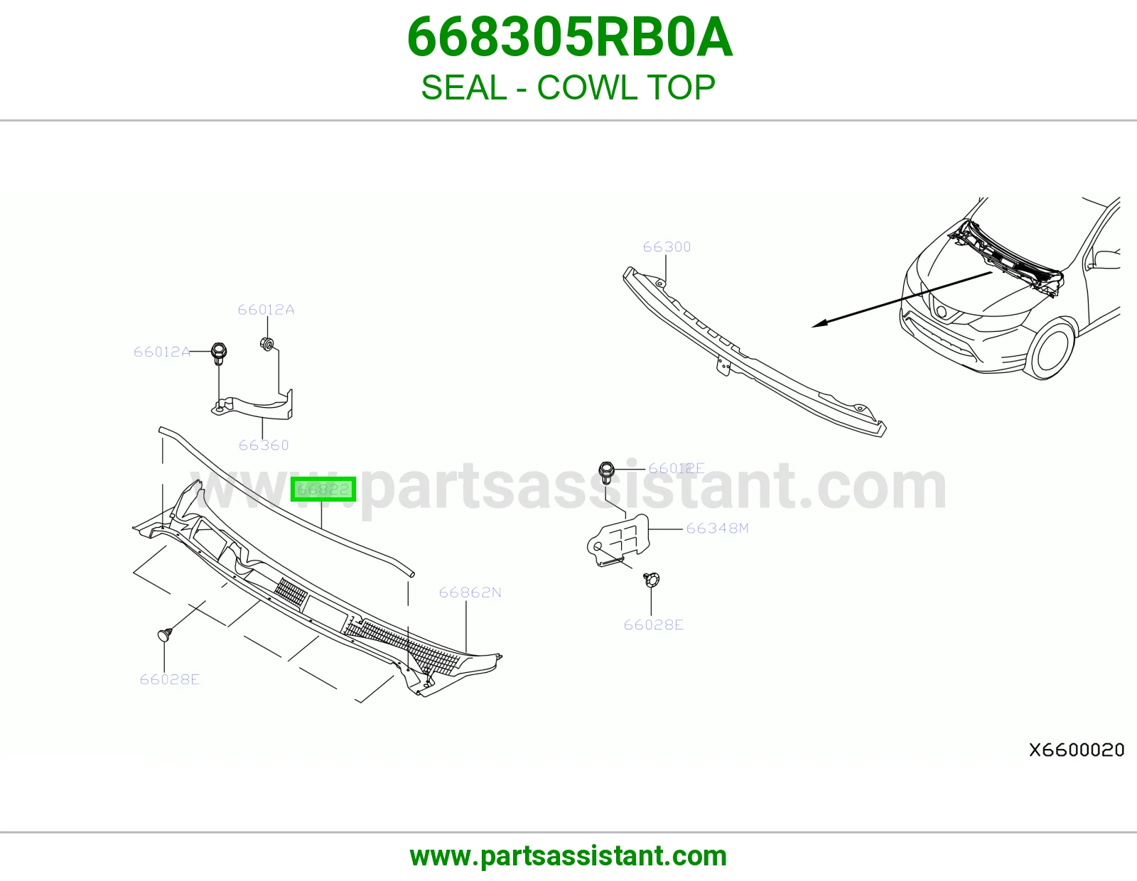 جلدة شبك مساحات 668305RB0A