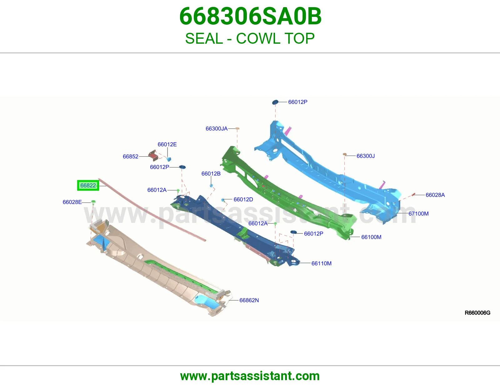 جلدة شبك مساحات 668306SA0B
