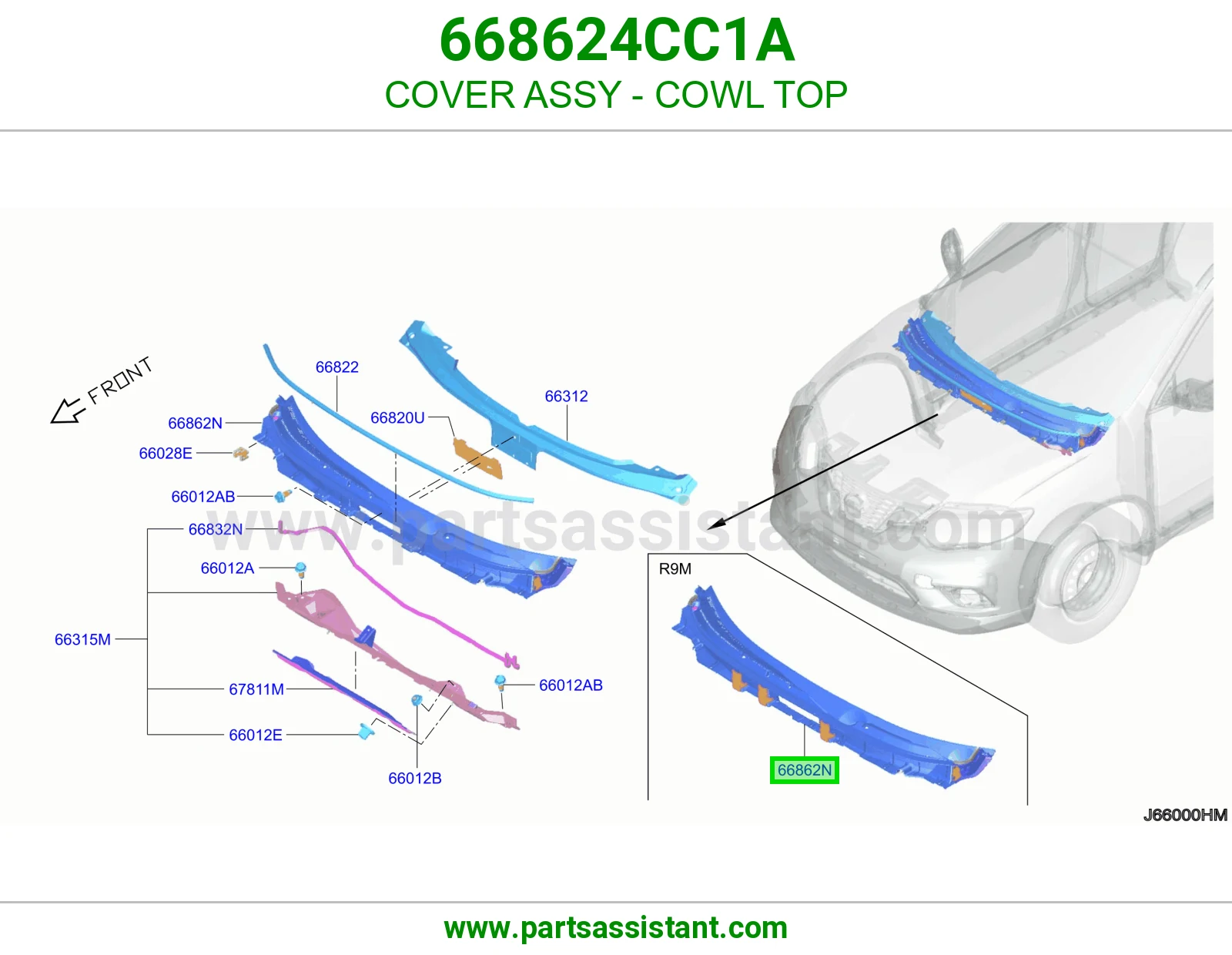 غطاء شبك مساحات كامل 668624CC1A