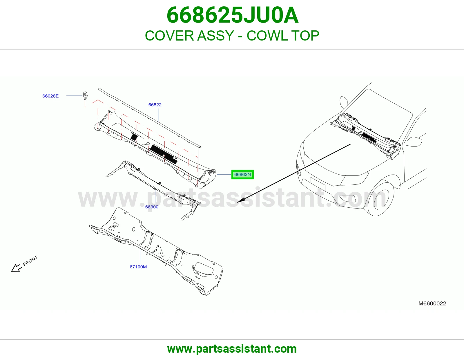 غطاء شبك مساحات كامل 668625JU0A
