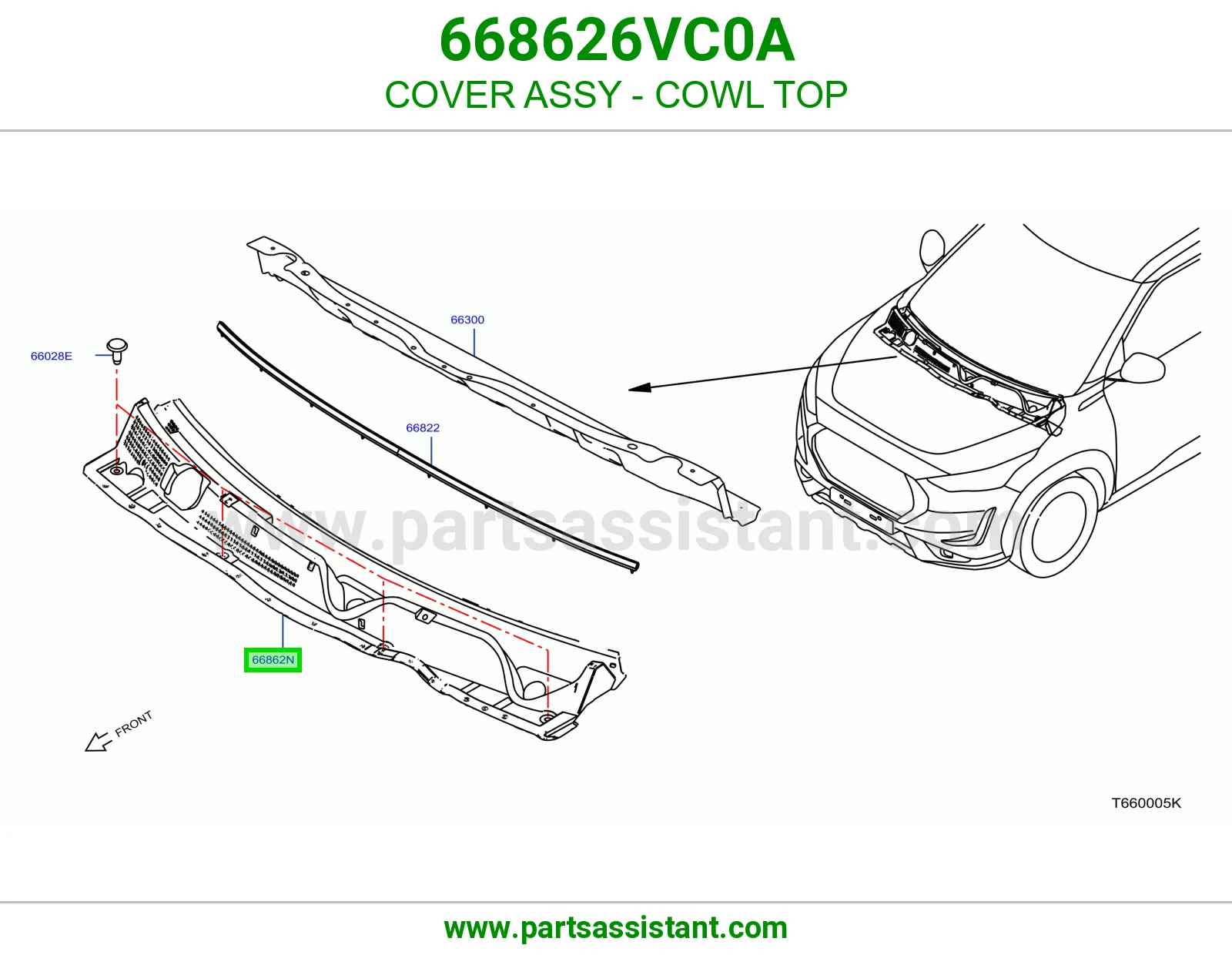 غطاء شبك مساحات كامل 668626VC0A