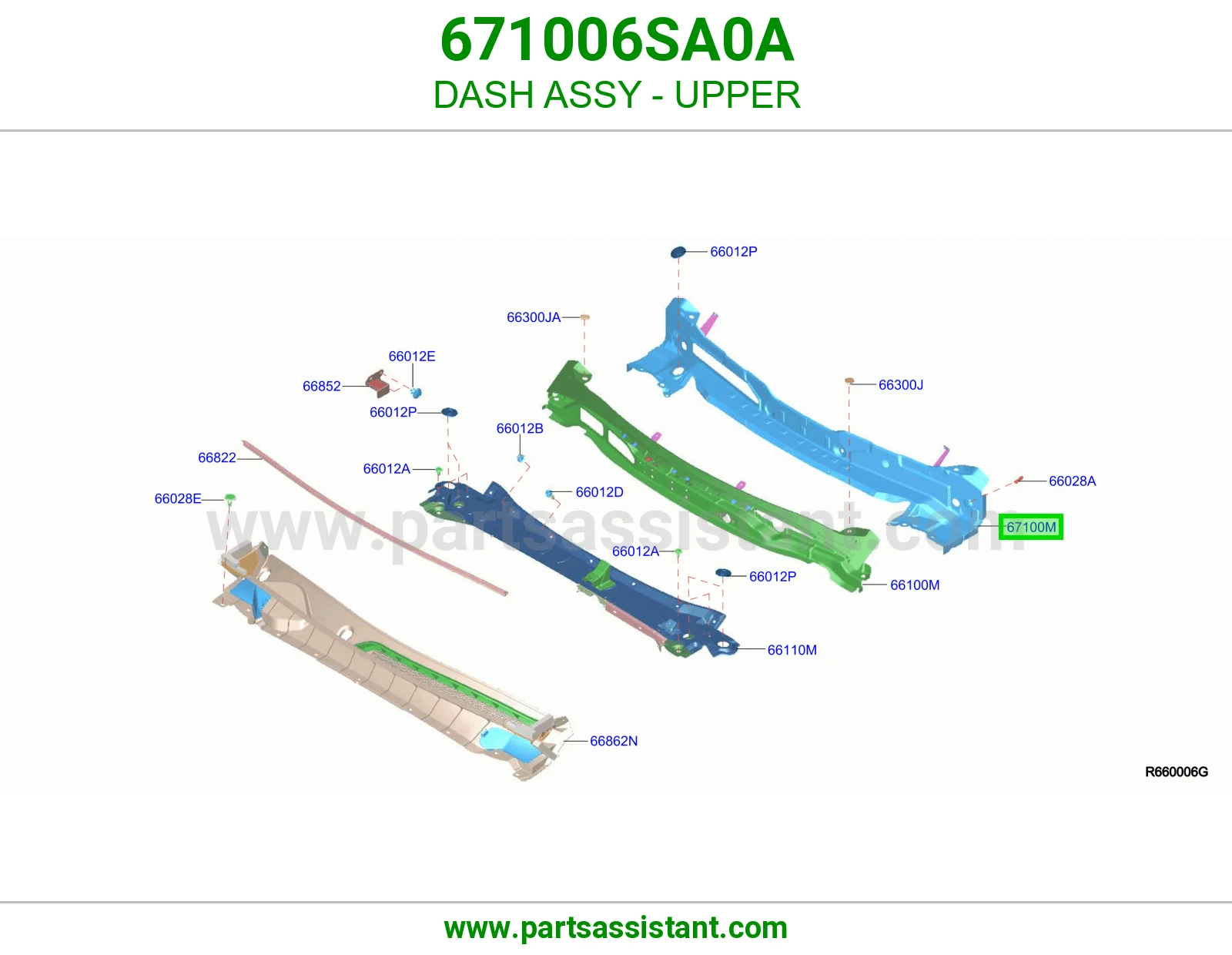 طبلون فوق كامل 671006SA0A