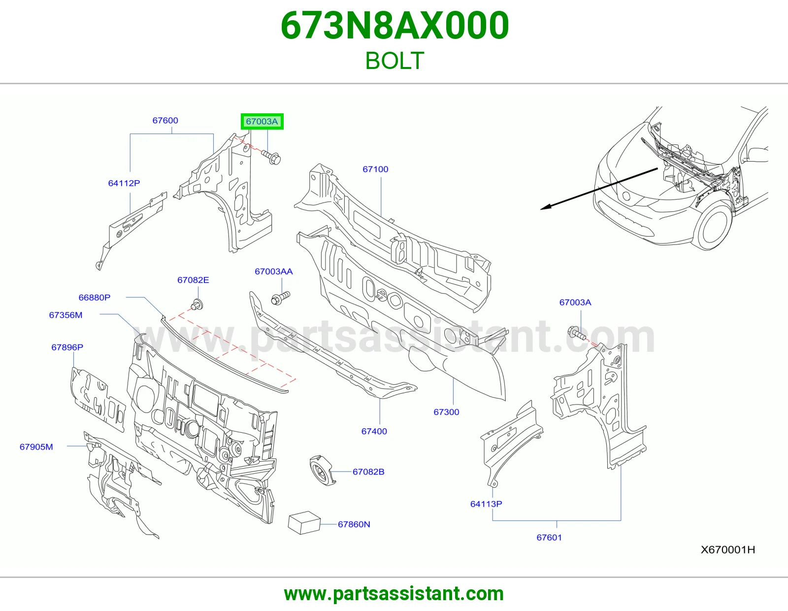 مسمار 673N8AX000
