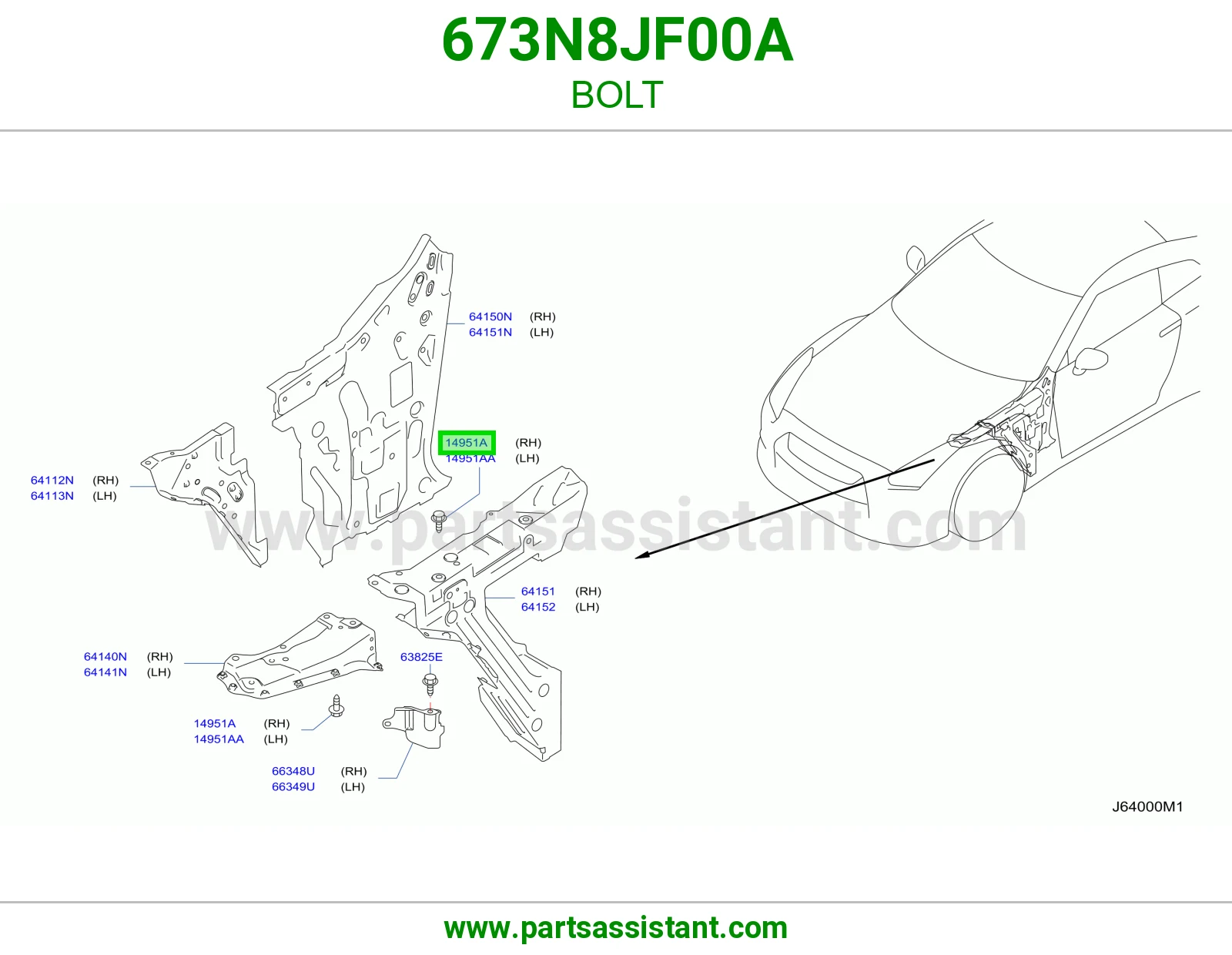 مسمار 673N8JF00A