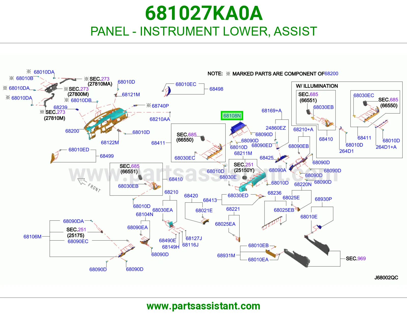 صاجة طبلون تحت راكب 681027KA0A