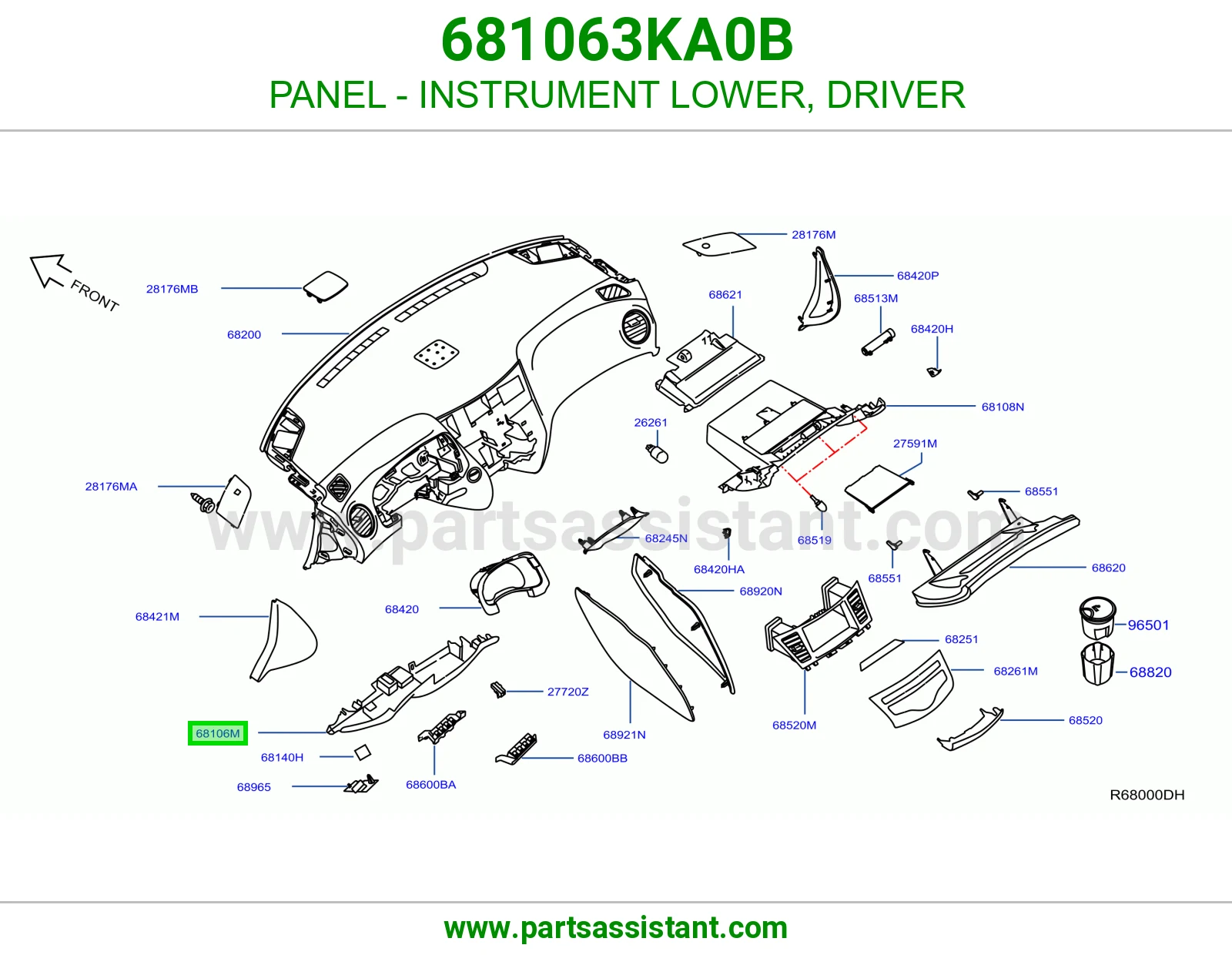 صاجة طبلون تحت سواق 681063KA0B