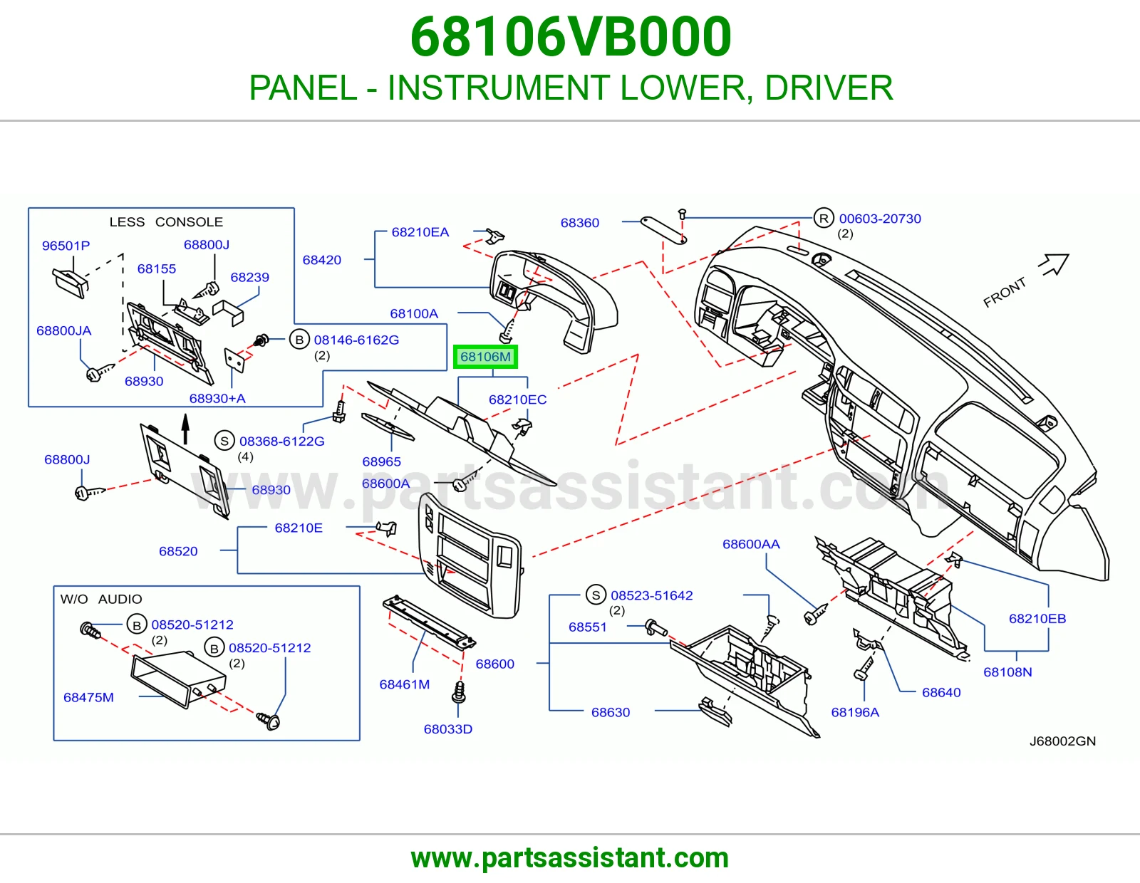 صاجة طبلون تحت سواق 68106VB000