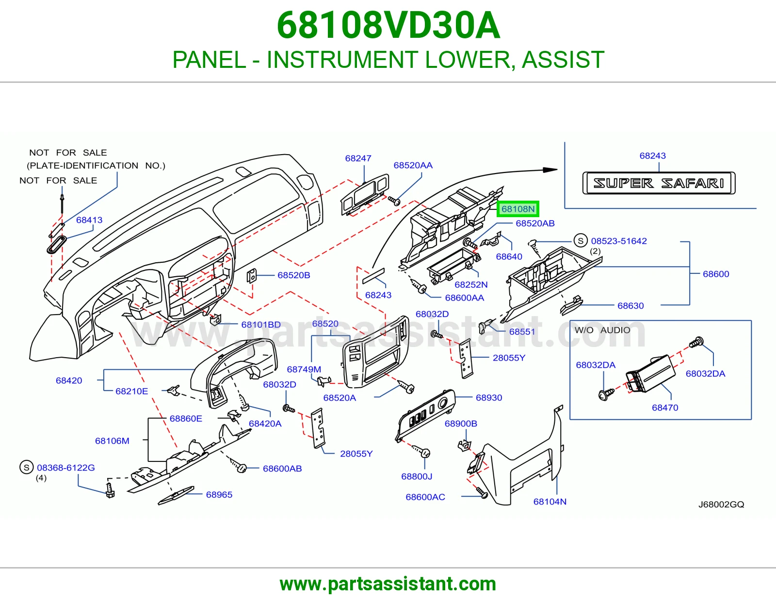 صاجة طبلون تحت راكب 68108VD30A