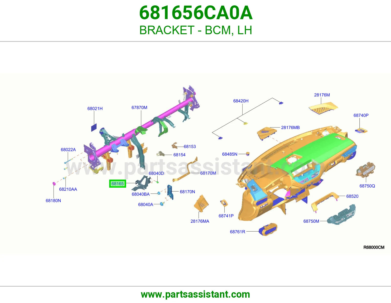 قاعدة BCM يسار 681656CA0A