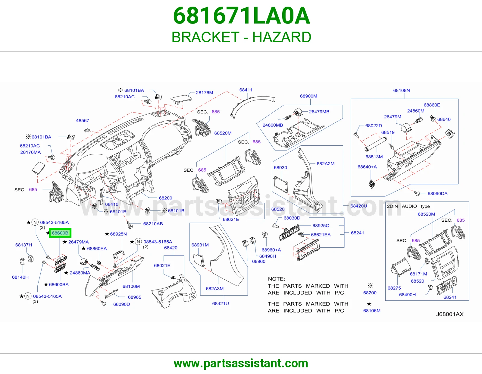 قاعدة فلشر 681671LA0A