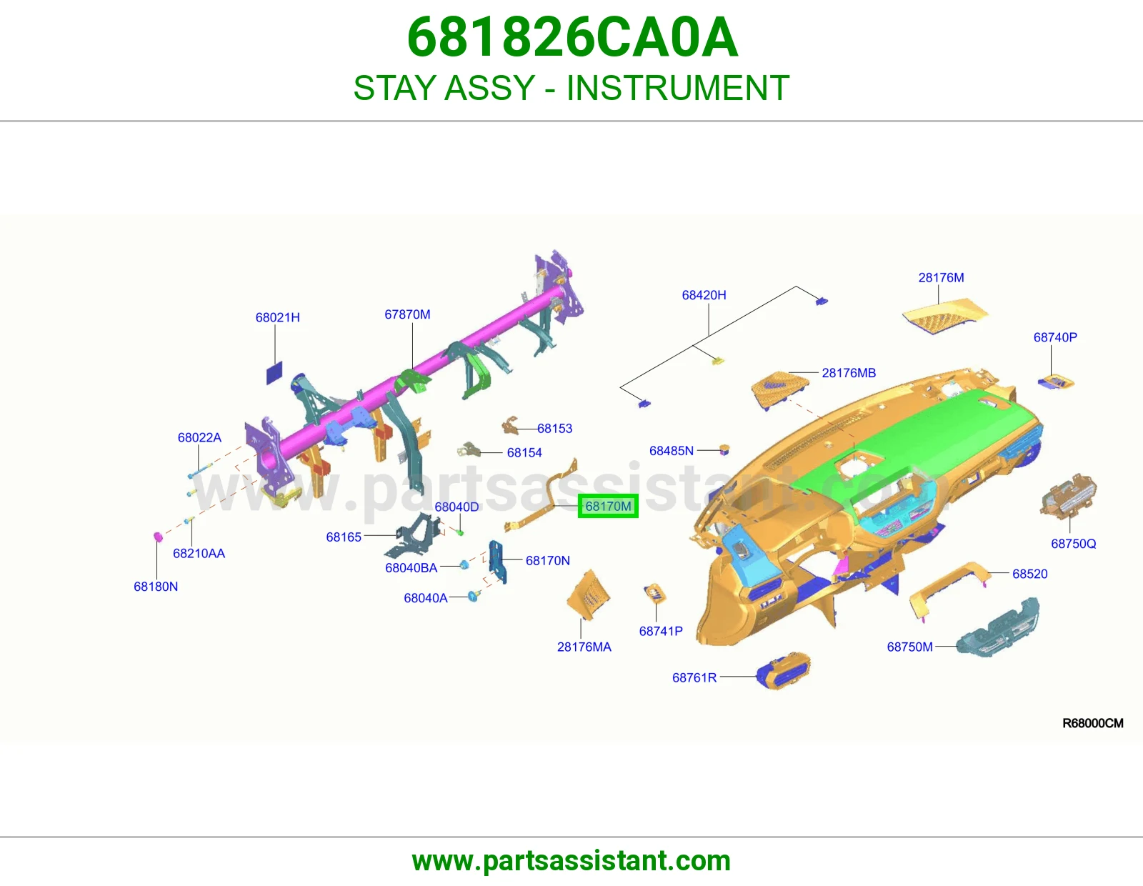 دعامة طبلون كاملة 681826CA0A