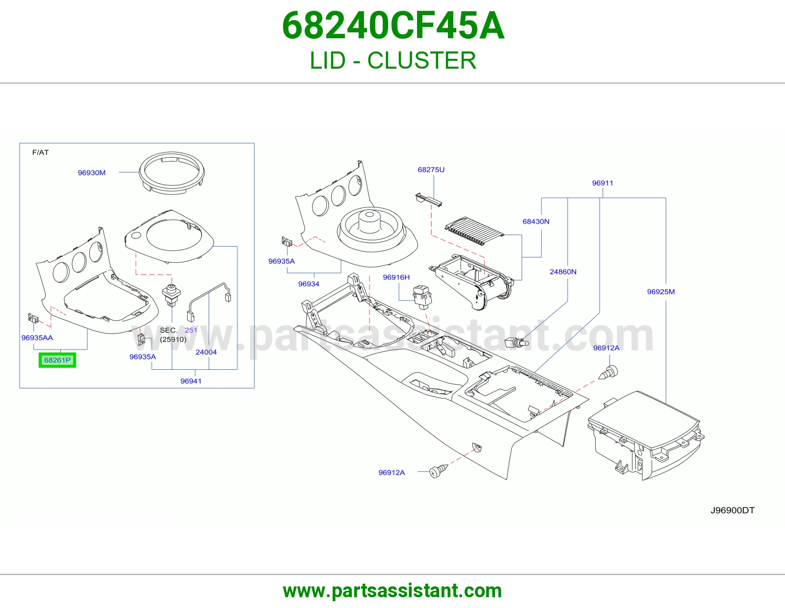 غطاء عداد 68240CF45A