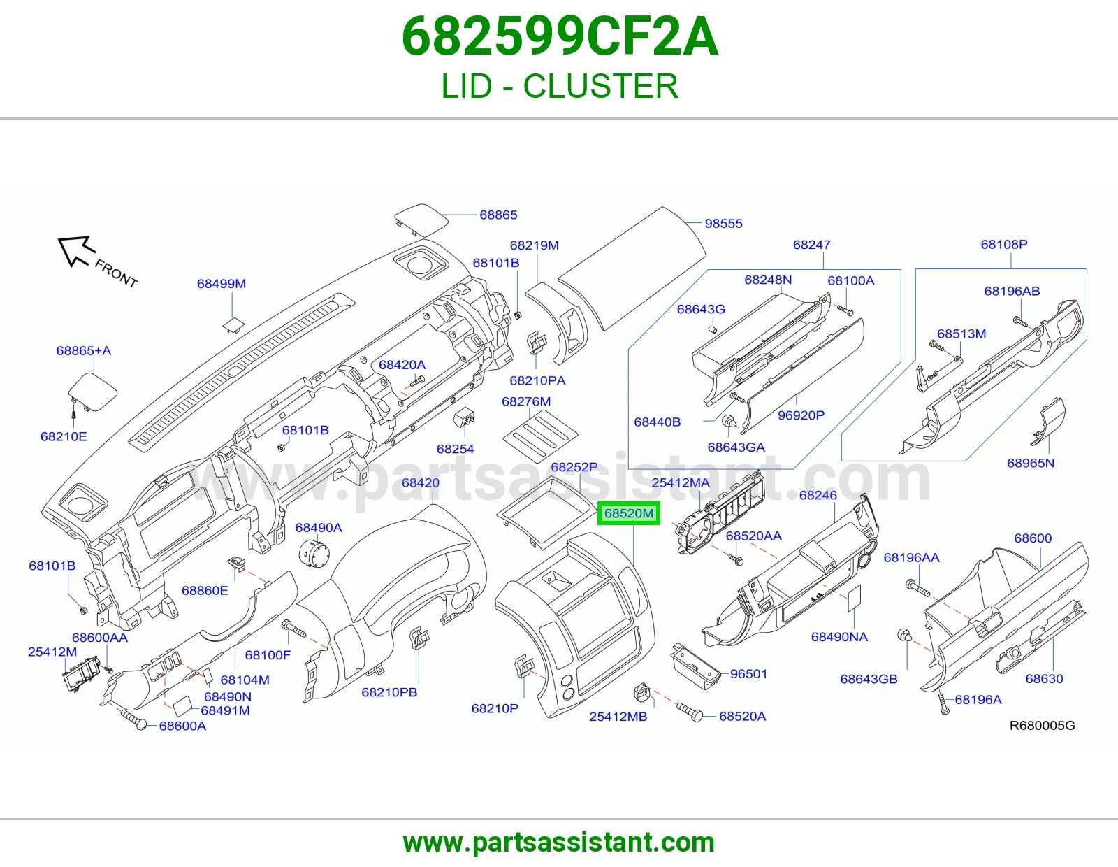 غطاء عداد 682599CF2A