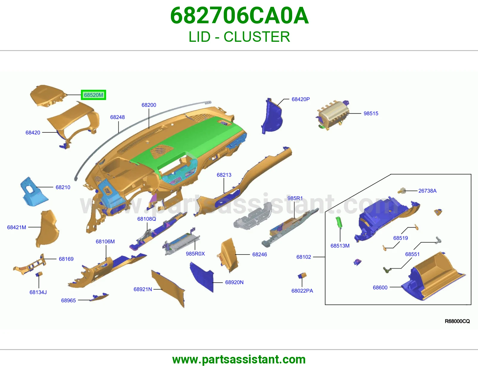 غطاء عداد 682706CA0A