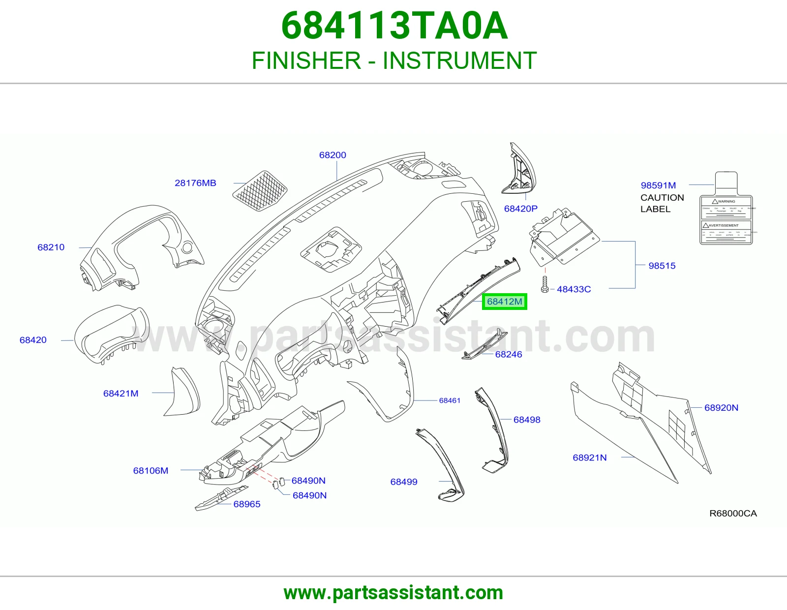 FINISHER - INSTRUMENT 684113TA0A