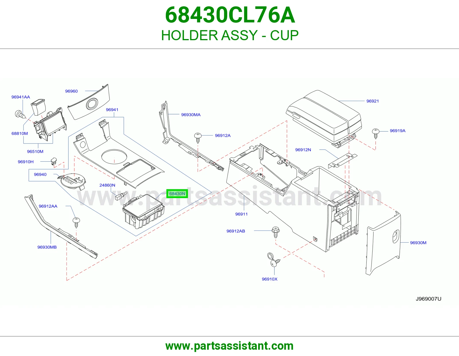 حامل كاسة كامل 68430CL76A