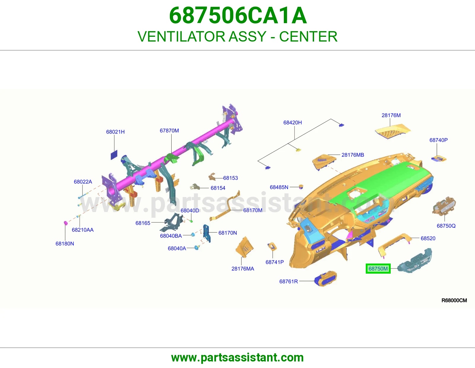 هواية مكيف وسط كاملة 687506CA1A