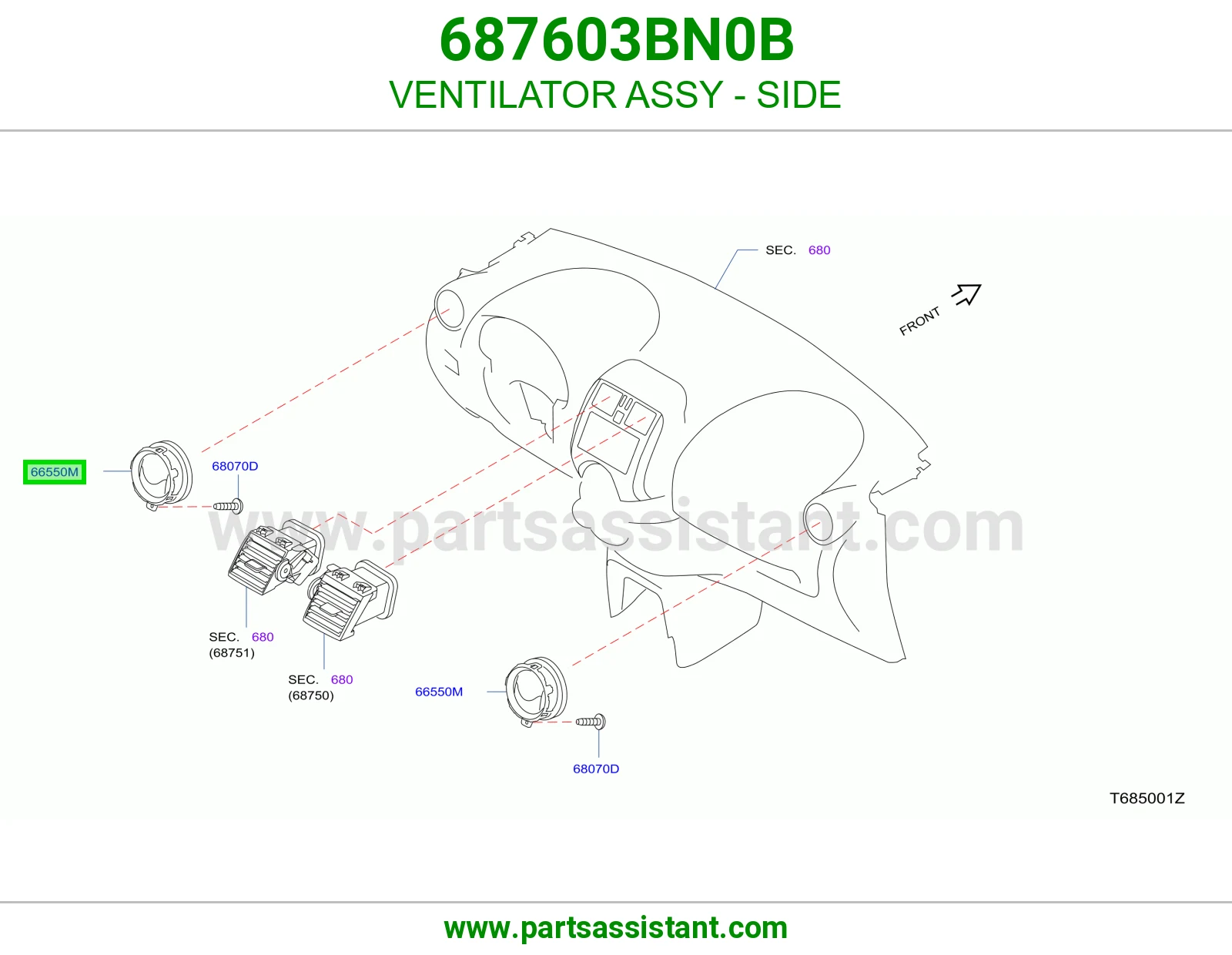هوايه مكيف 687603BN0B