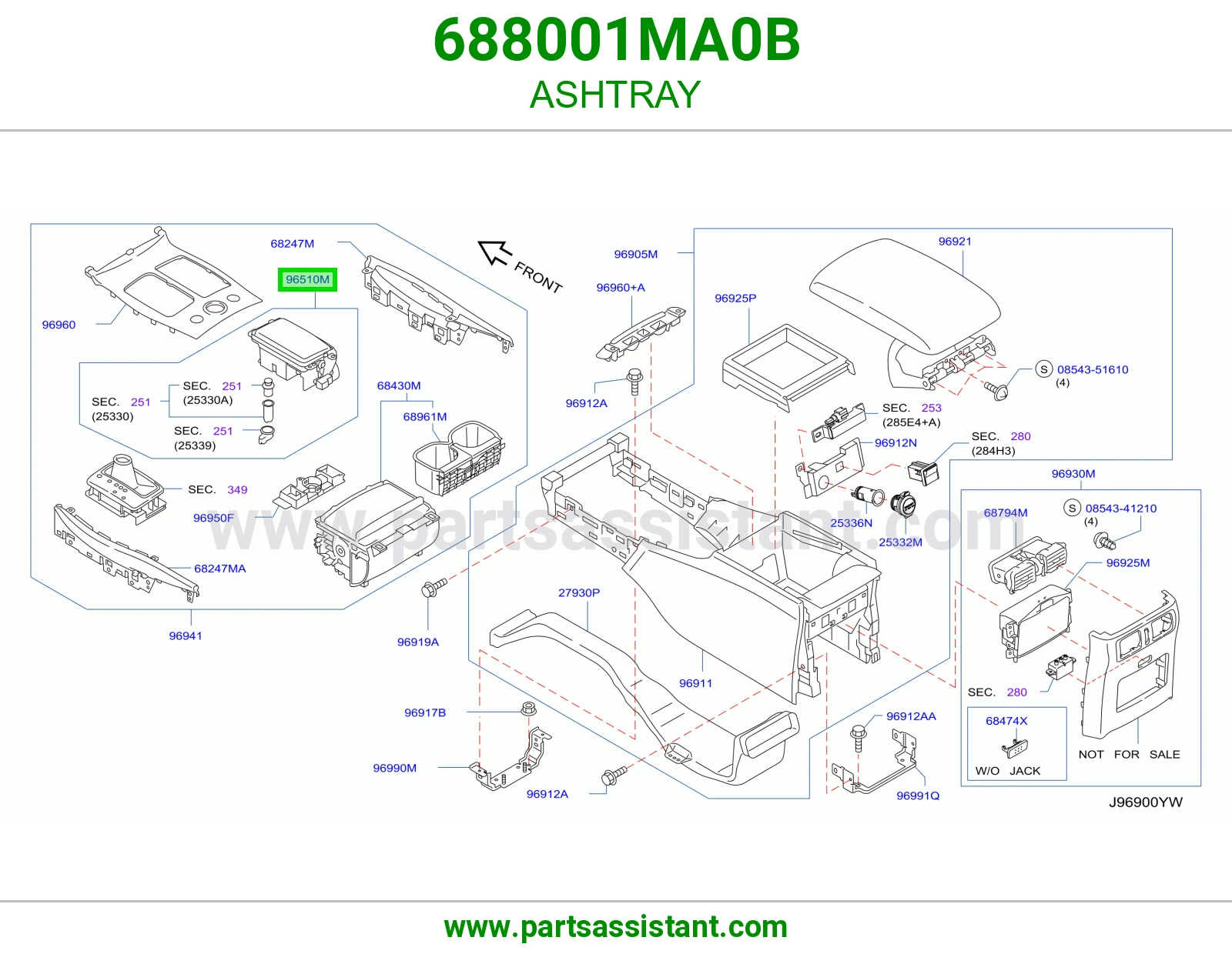 طفاية سجاير 688001MA0B
