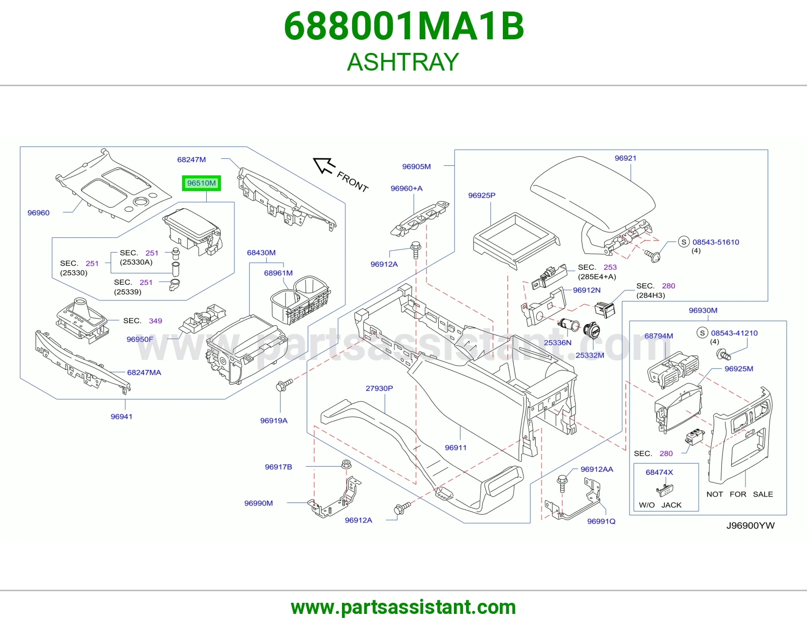 طفاية سجاير 688001MA1B