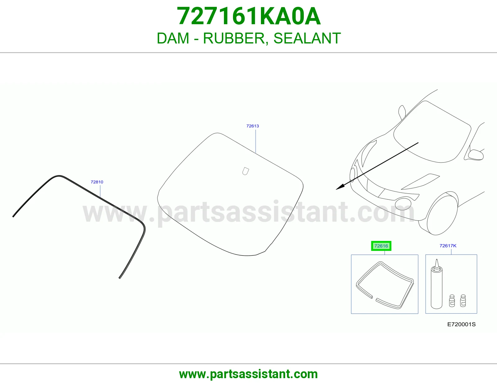 حاجز ربل سيليكون 727161KA0A
