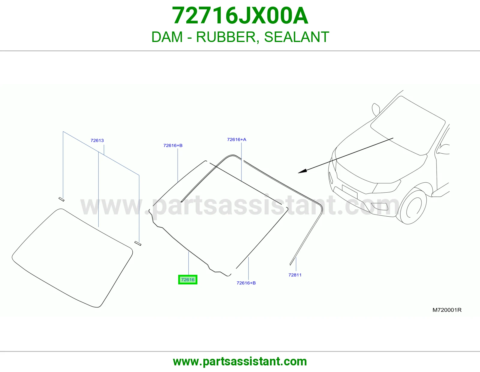 حاجز ربل سيليكون 72716JX00A