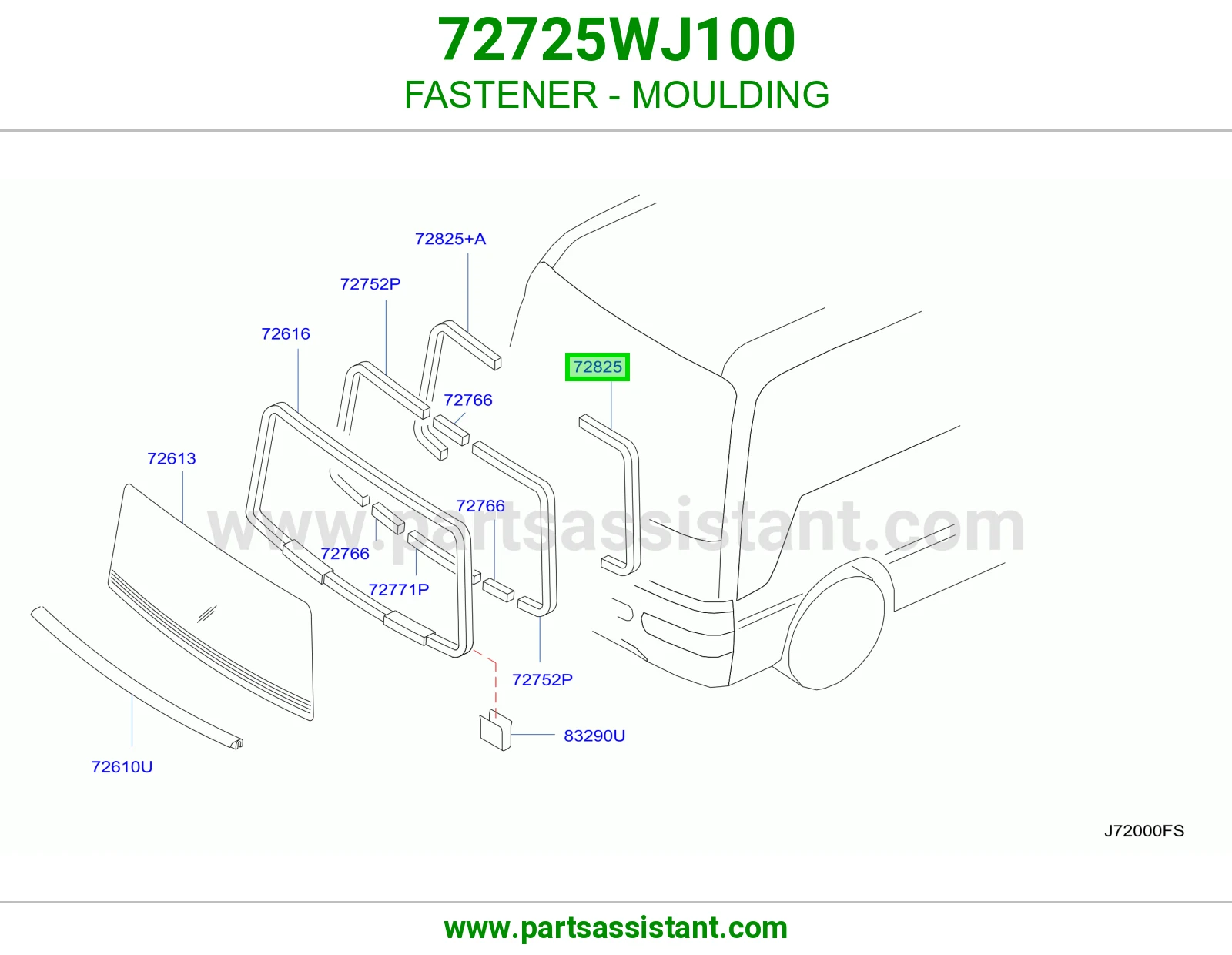 كلبس تثبيت زيق 72725WJ100