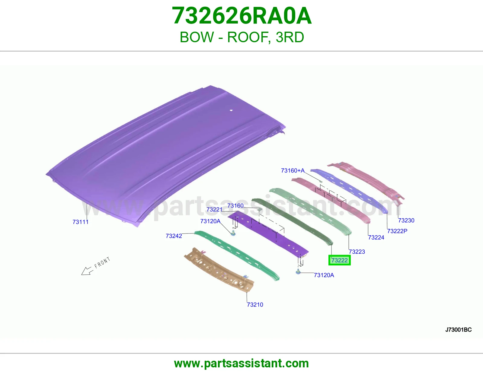 قوس سقف ثالث 732626RA0A
