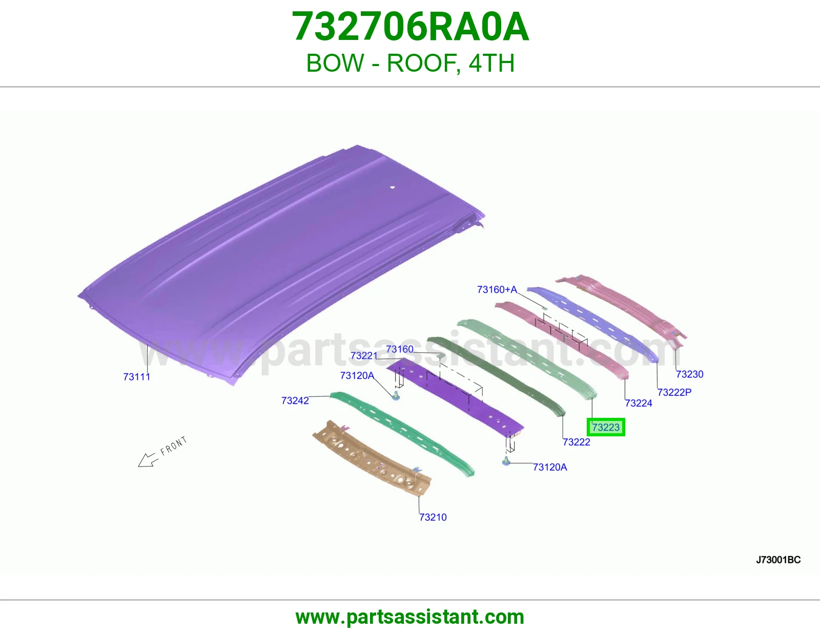 قوس سقف رابع 732706RA0A