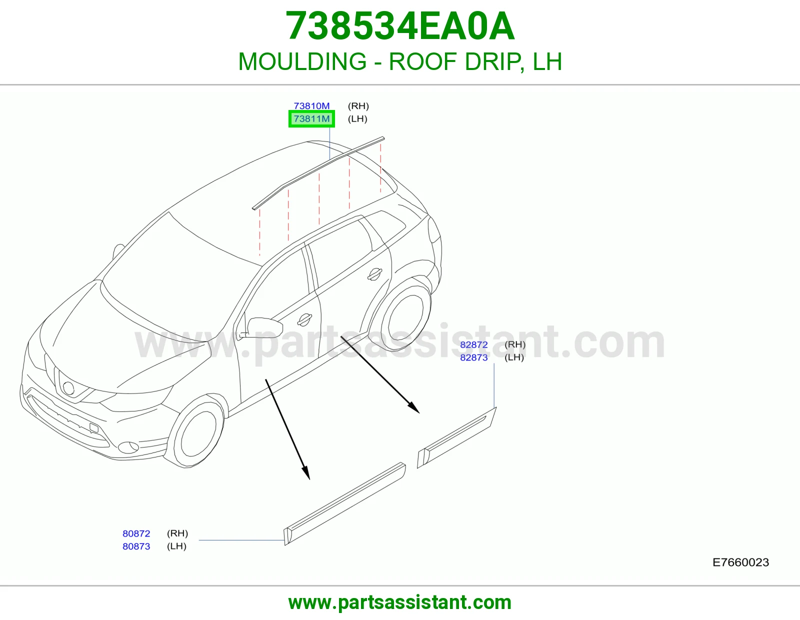 زيق سقف يسار 738534EA0A