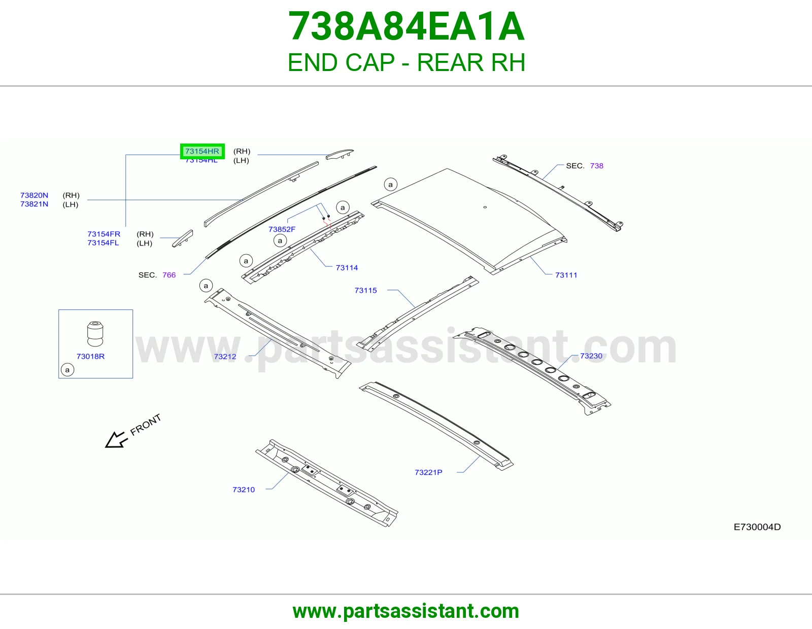 غطاء طرف خلفي يمين 738A84EA1A