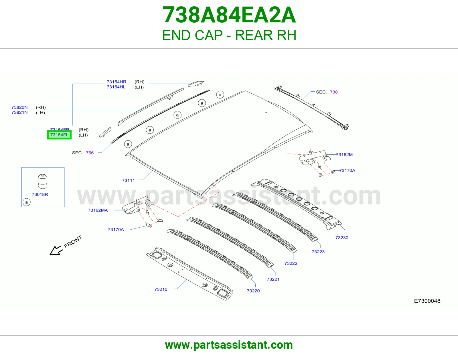 غطاء طرف خلفي يمين 738A84EA2A
