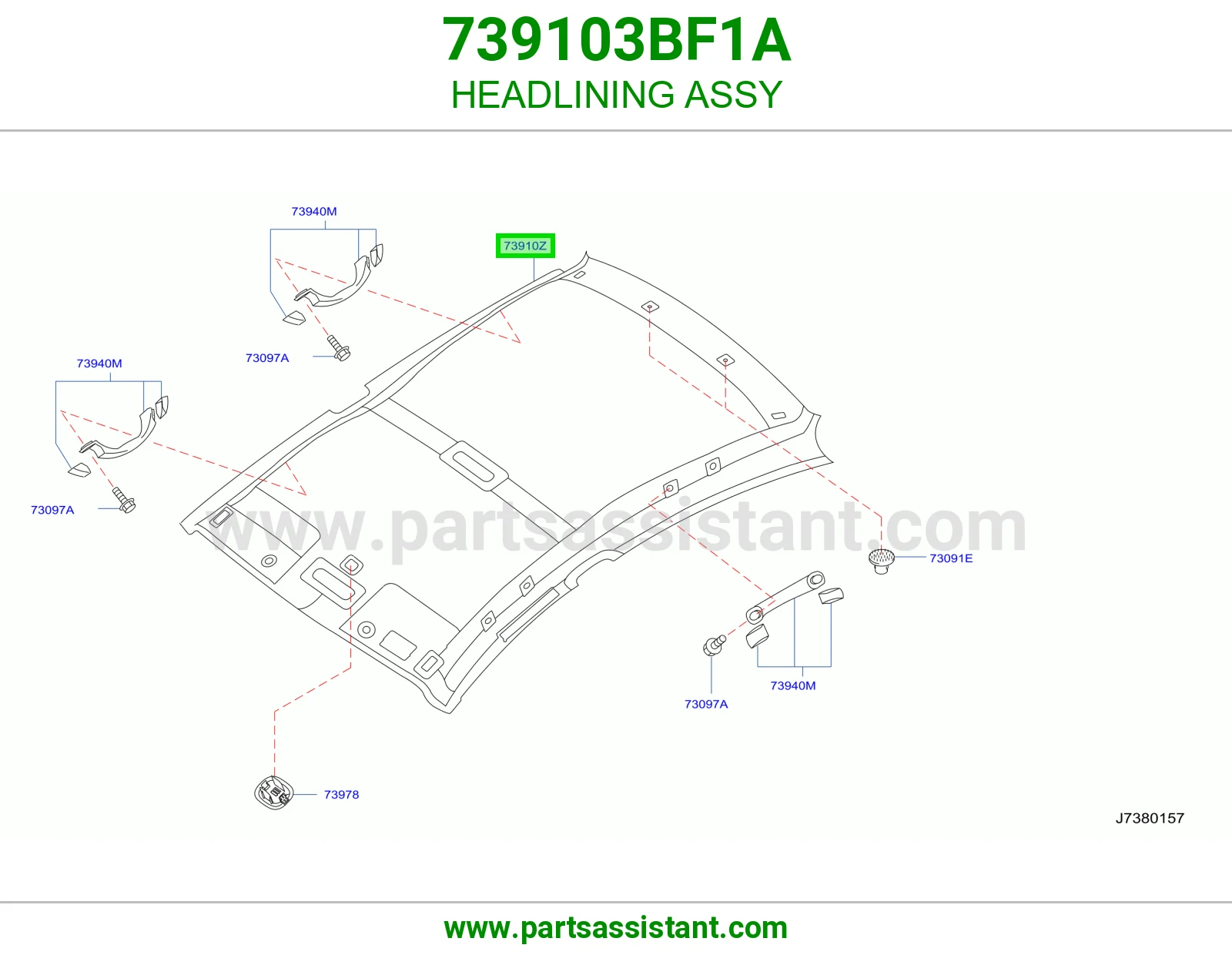 فرش سقف كامل 739103BF1A