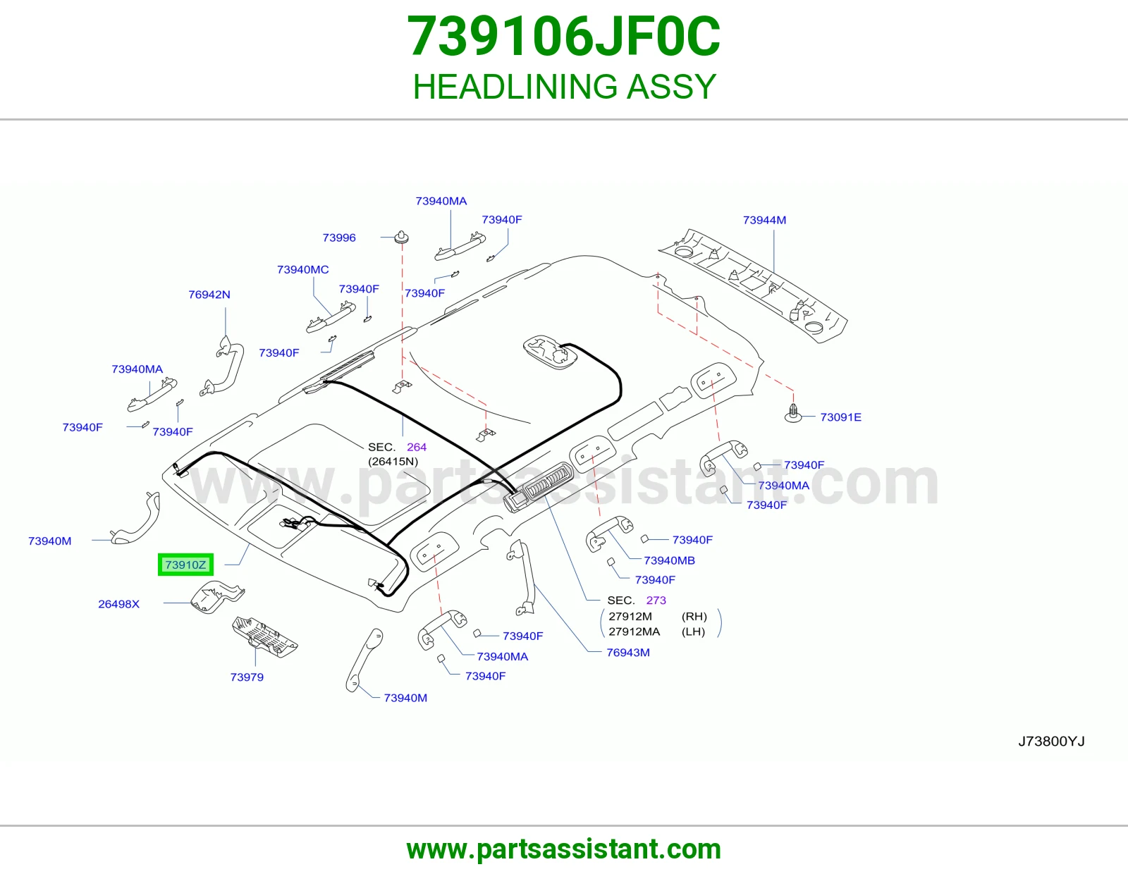 فرش سقف كامل 739106JF0C