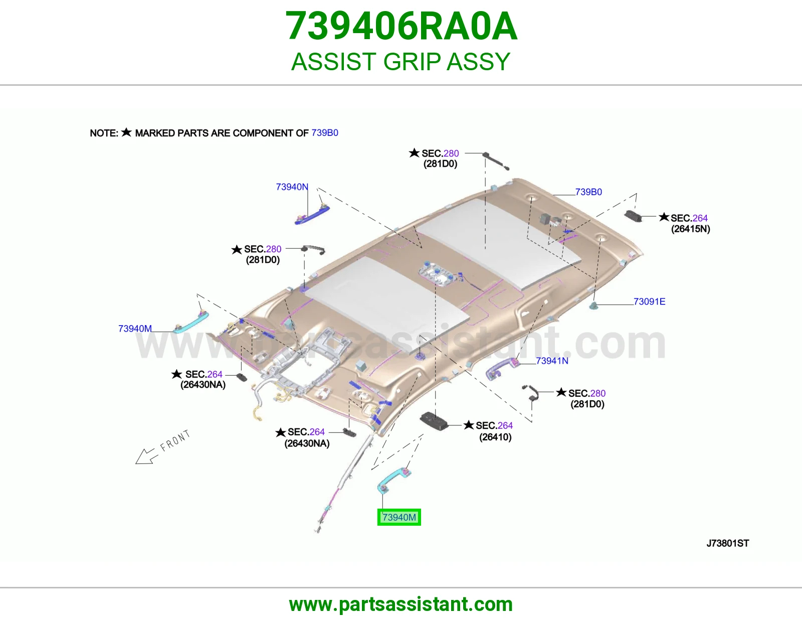 مسكه يد باب 739406RA0A