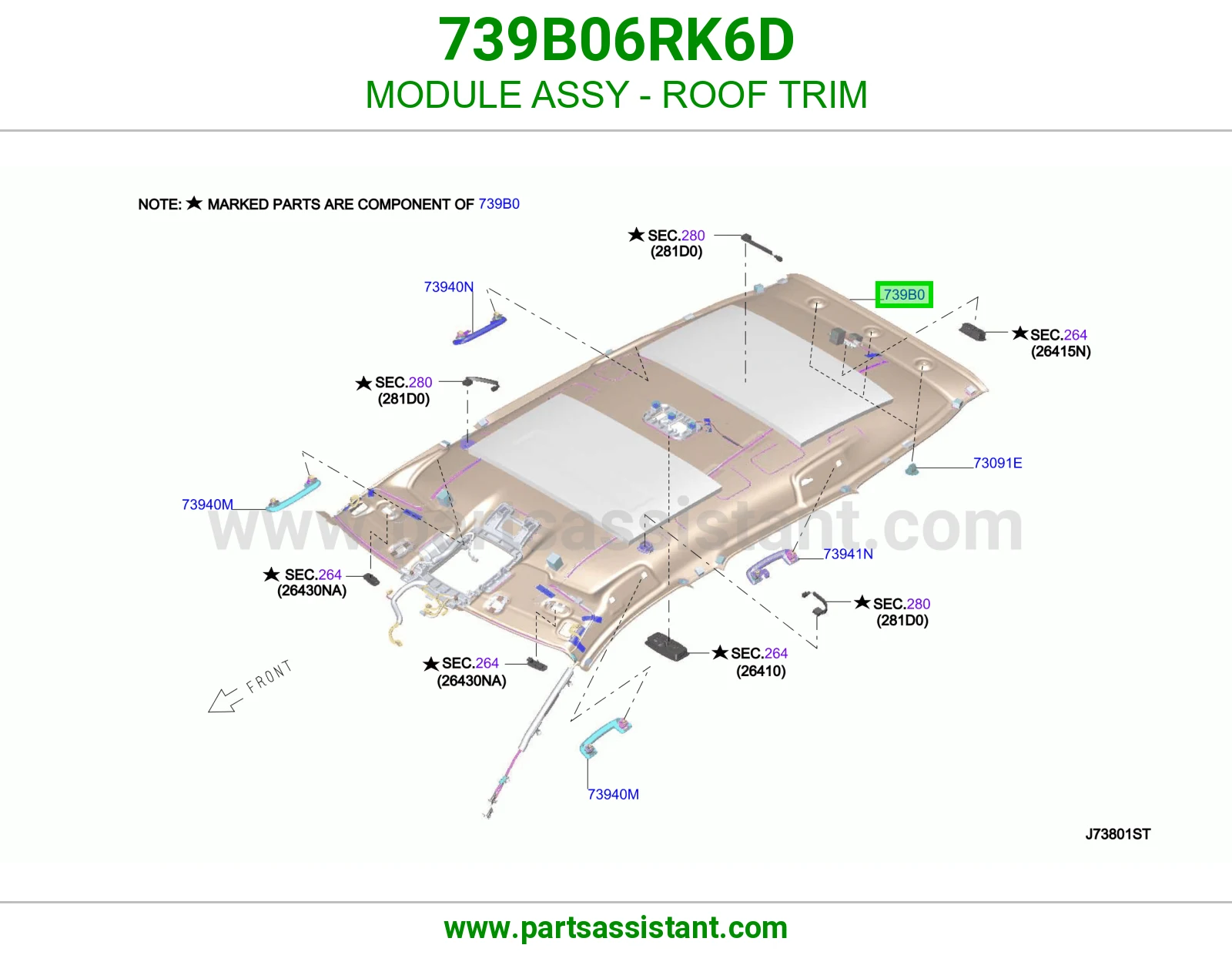 وحدة تلبيسة سقف كاملة 739B06RK6D