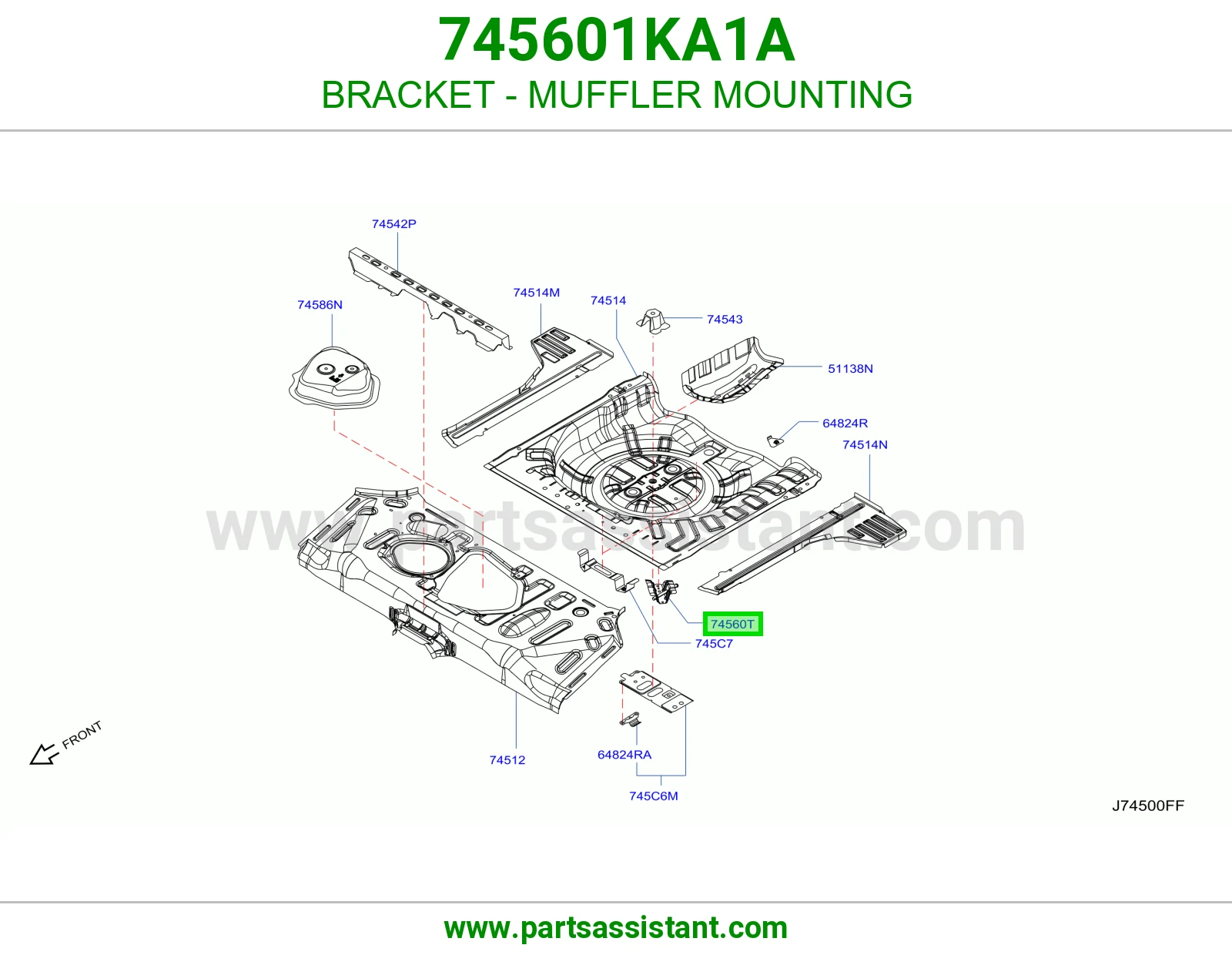 قاعدة دبة شكمان 745601KA1A