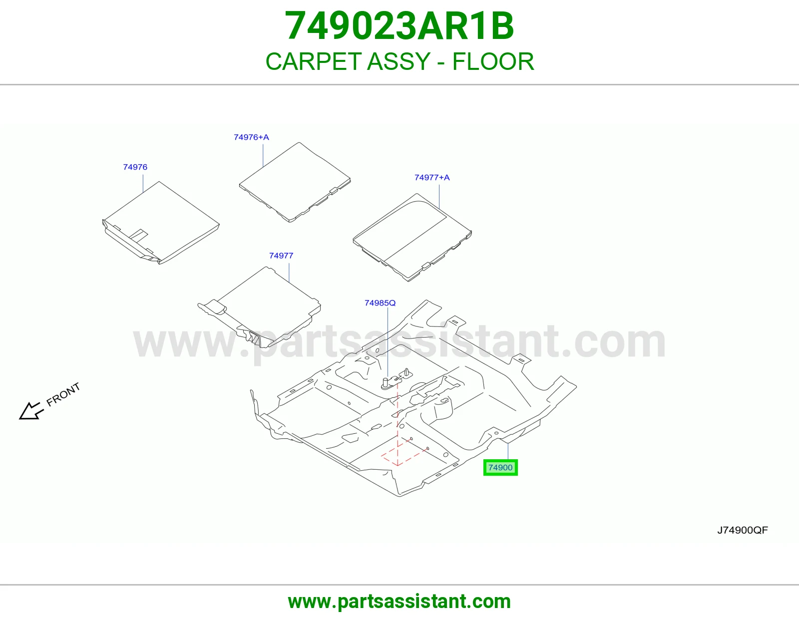موكيت أرضية كامل 749023AR1B