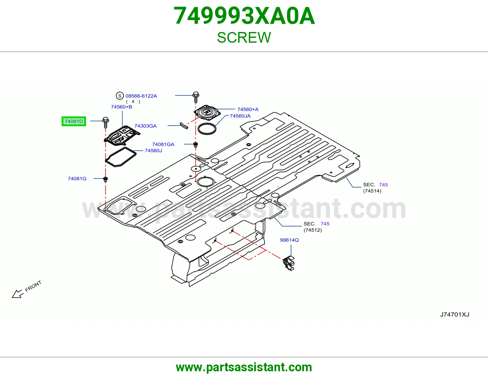 برغي 749993XA0A