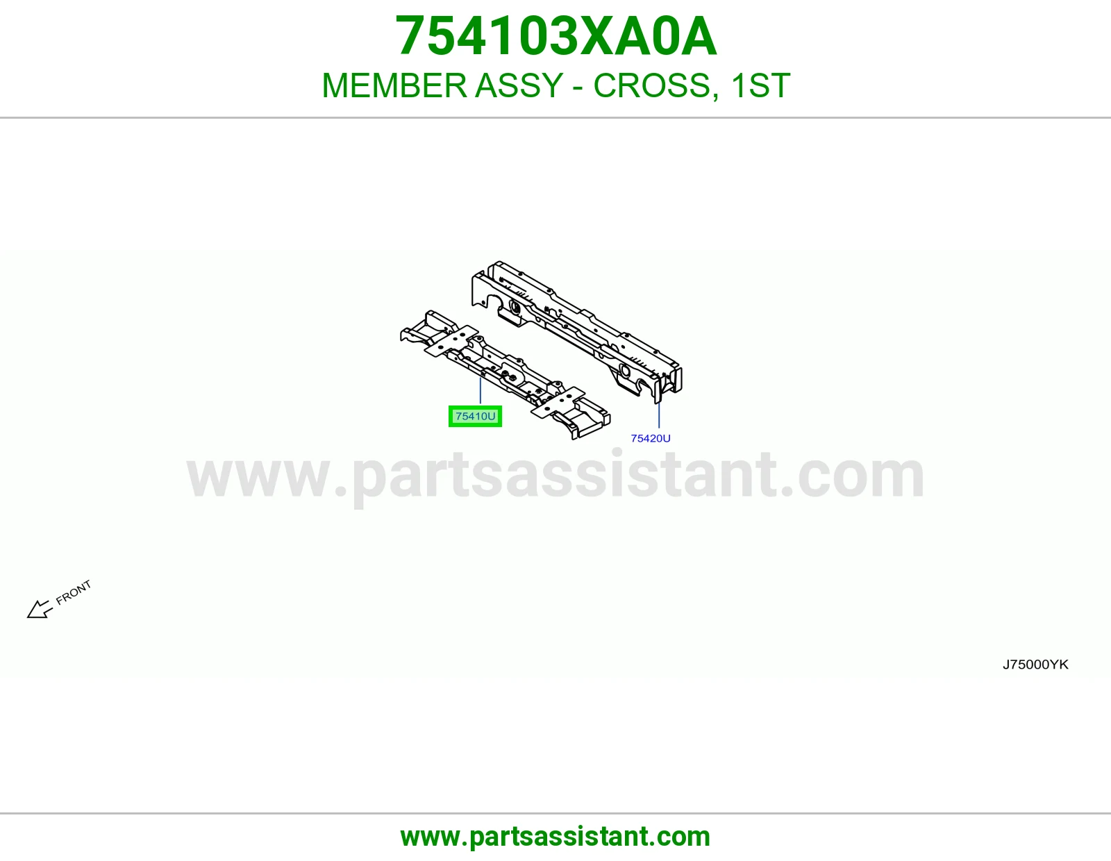 كمر جسر أول كامل 754103XA0A