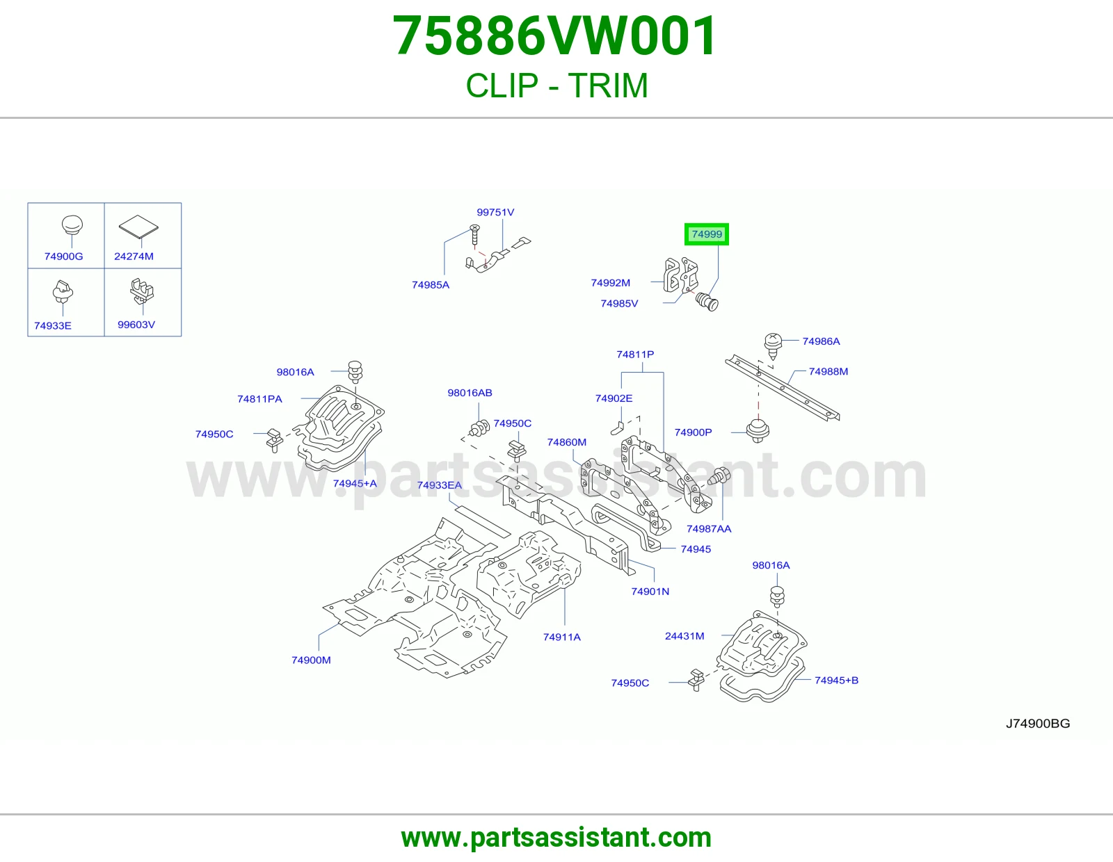 كلبس تلبيسة 75886VW001