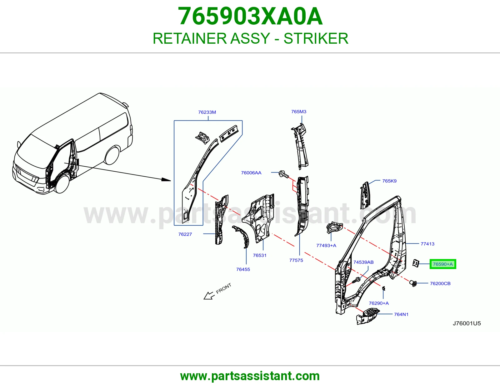 حلقة تثبيت لقمة كاملة 765903XA0A