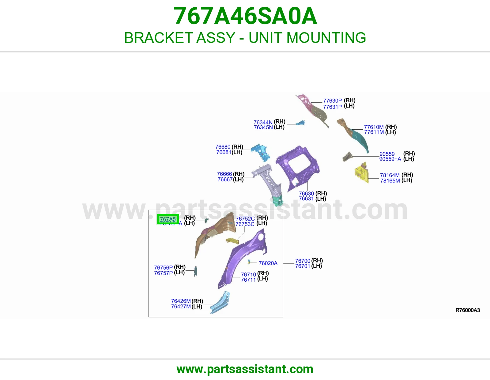 قاعدة وحدة كاملة 767A46SA0A