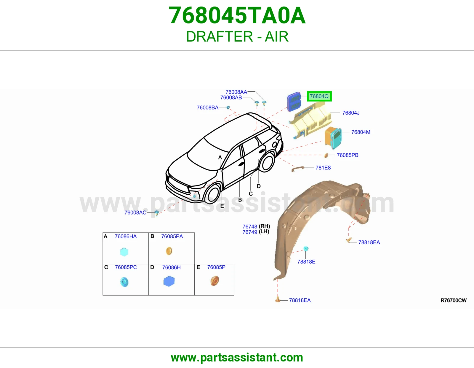 هواية هواء 768045TA0A